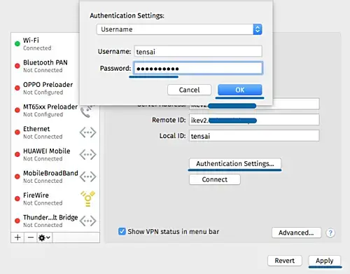 Testing IPSec on MacOS X